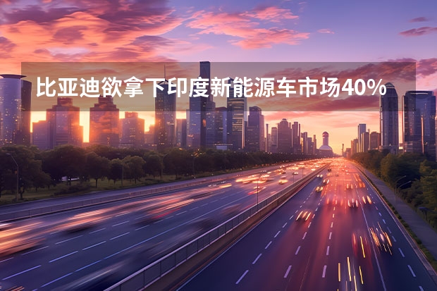 比亚迪欲拿下印度新能源车市场40%份额 比亚迪海豹今日预售