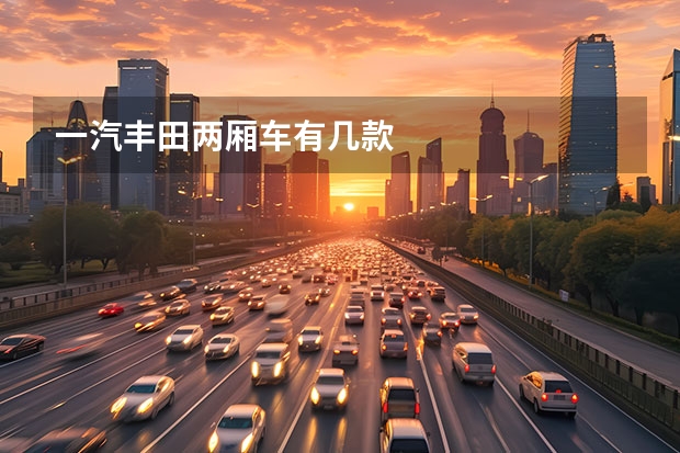 一汽丰田两厢车有几款