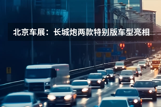 北京车展：长城炮两款特别版车型亮相 江淮悍途将于今日正式上市