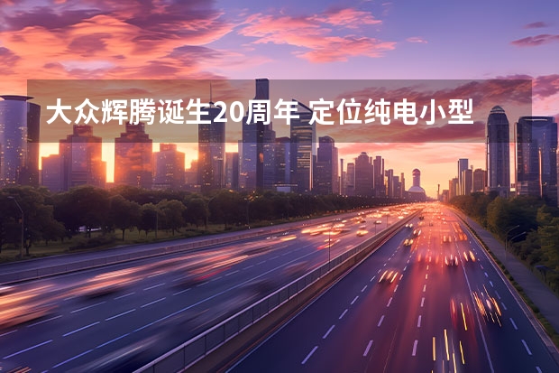 大众辉腾诞生20周年 定位纯电小型SUV/或2025年亮相