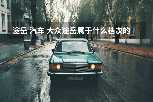 途岳 汽车 大众途岳属于什么档次的车