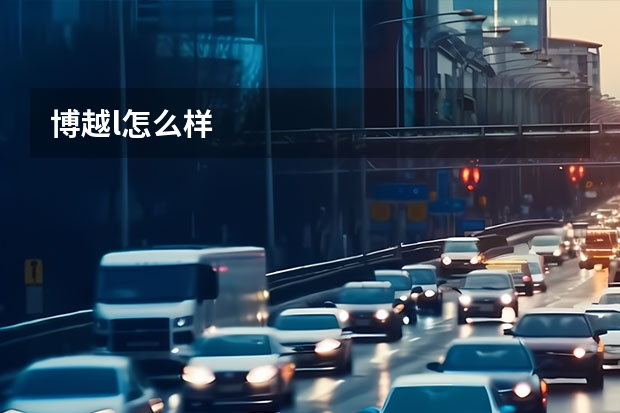 博越l怎么样