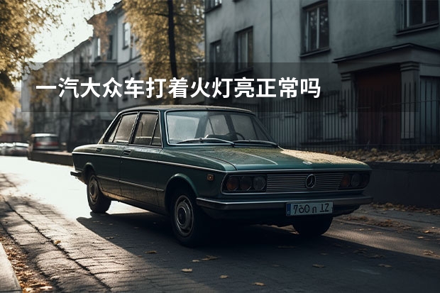一汽大众车打着火灯亮正常吗