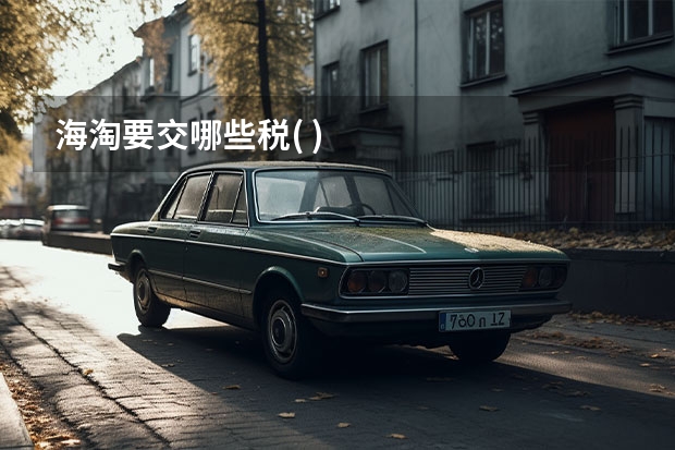 海淘要交哪些税( )