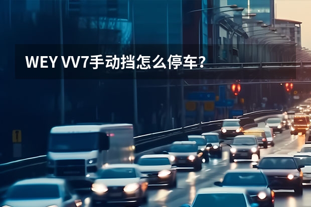 WEY VV7手动挡怎么停车？