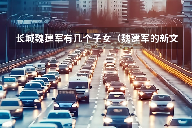 长城魏建军有几个子女（魏建军的新文化运动，长城汽车焕新行动的台前幕后）