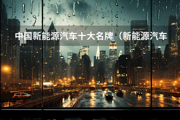 中国新能源汽车十大名牌(新能源汽车排行榜前十名)