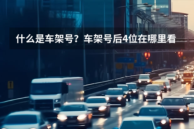什么是车架号？车架号后4位在哪里看？