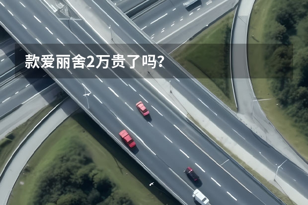 款爱丽舍2万贵了吗?