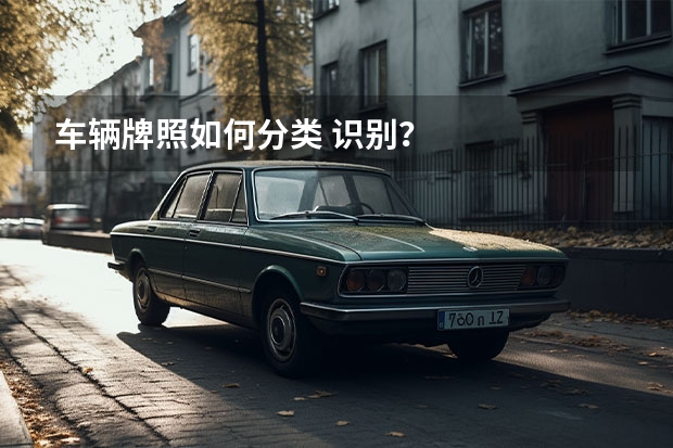 车辆牌照如何分类 识别?