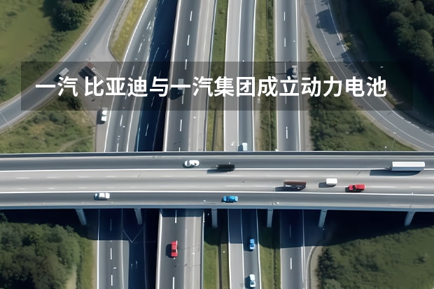一汽 比亚迪与一汽集团成立动力电池合资公司