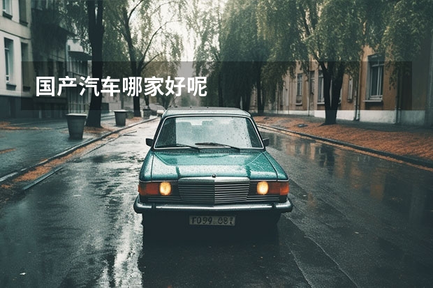 国产汽车哪家好呢