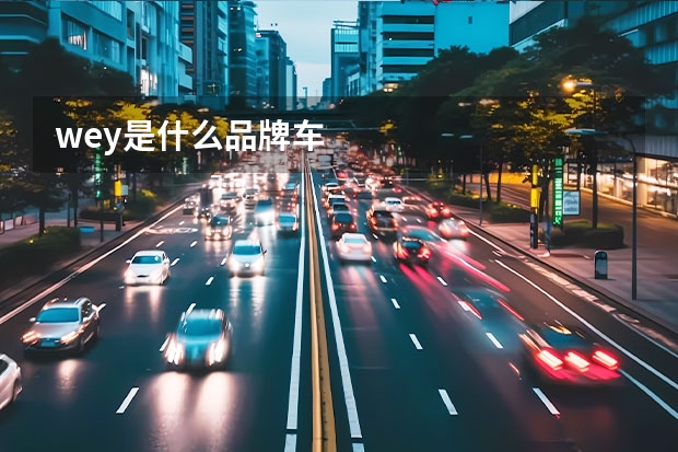 wey是什么品牌车