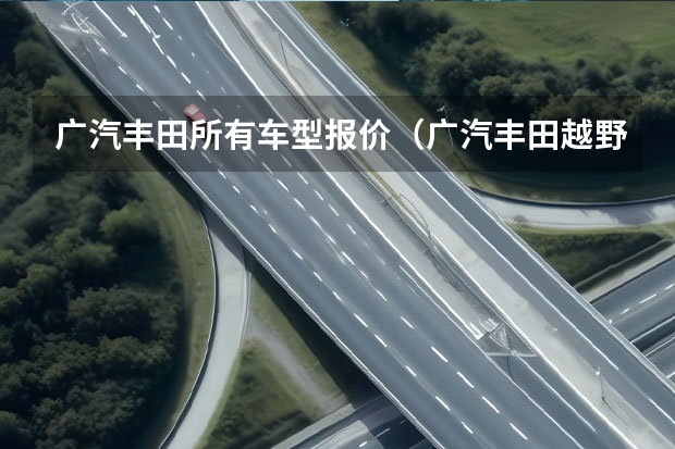 广汽丰田所有车型报价（广汽丰田越野车报价及图片）