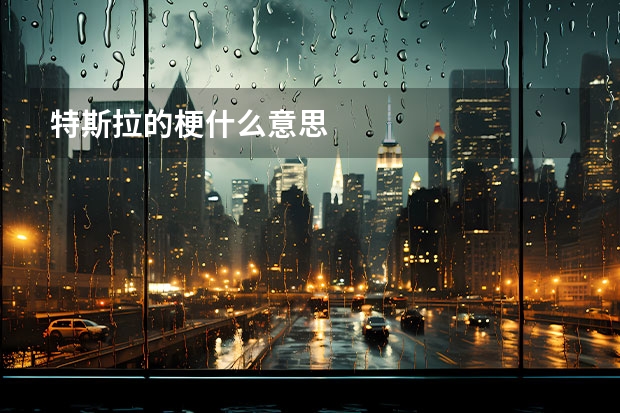 特斯拉的梗什么意思