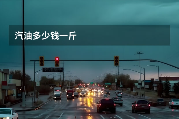 汽油多少钱一斤