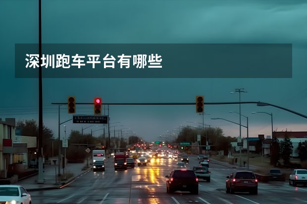 深圳跑车平台有哪些