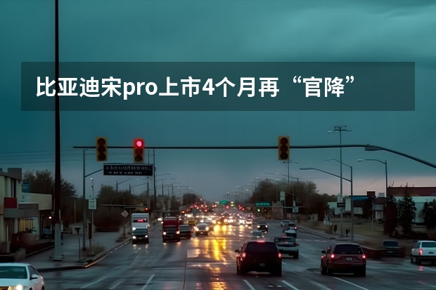 比亚迪宋pro上市4个月再“官降”,售12.98万,6项减配接受吗