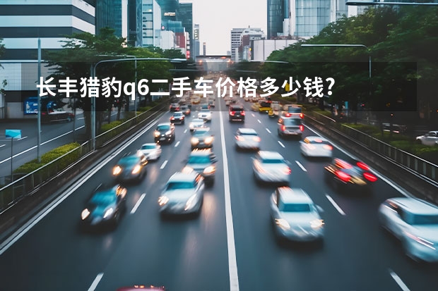 长丰猎豹q6二手车价格多少钱?