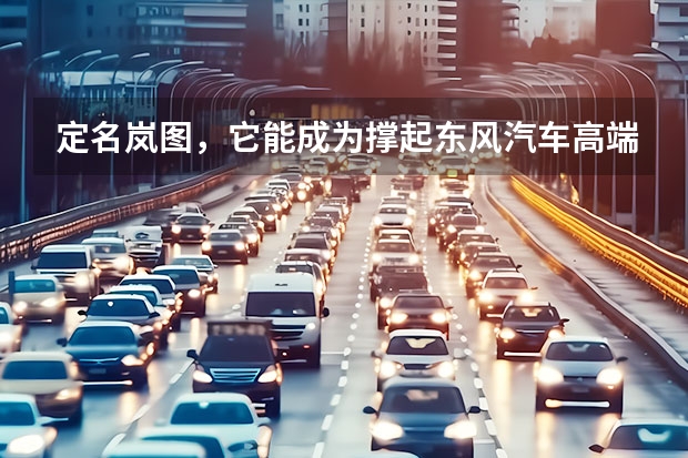 定名岚图，它能成为撑起东风汽车高端品牌的蓝图吗？