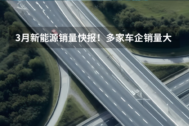 3月新能源销量快报！多家车企销量大涨，比亚迪突破20万辆 10月新能源品牌销量盘点！比亚迪超30万，理想超4万
