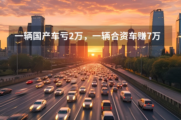 一辆国产车亏2万，一辆合资车赚7万？躺着赚钱就得了（合资车好还是国产车好）