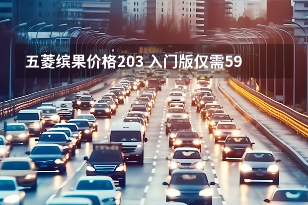五菱缤果价格203 入门版仅需5.98，纯电续航203km，五菱缤果实力解析