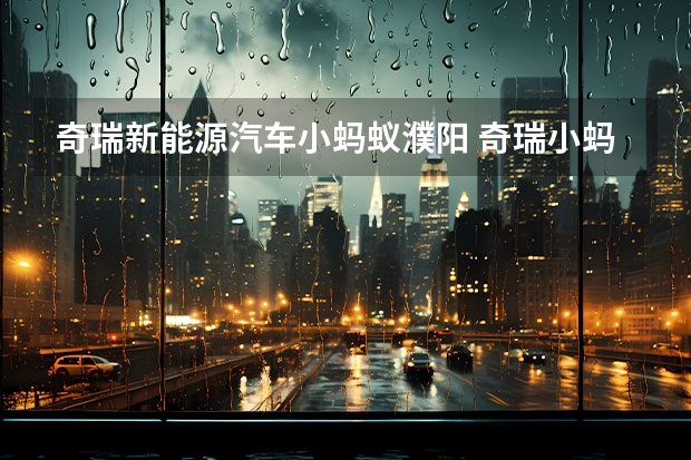 奇瑞新能源汽车小蚂蚁濮阳 奇瑞小蚂蚁故障符号图解图