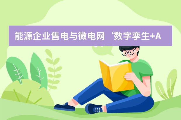 能源企业售电与微电网&lsquo;数字孪生+AI&rsquo;智慧运营平台建设与算法优化实战