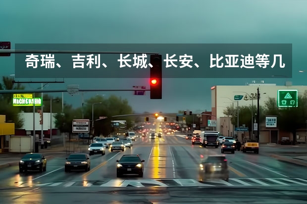 奇瑞、吉利、长城、长安、比亚迪等几个国产汽车品牌中，在质量耐用方面那个最好口碑？ 谁能说出长城汽车和长安汽车的优缺点，年后想有人生的第一两车，谢谢