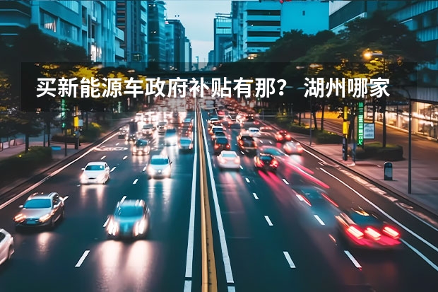 买新能源车政府补贴有那？ 湖州哪家4S店最好？