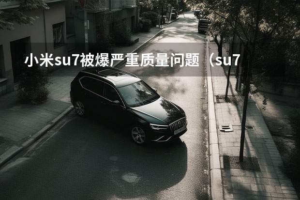 小米su7被爆严重质量问题(su7小米参数详解)