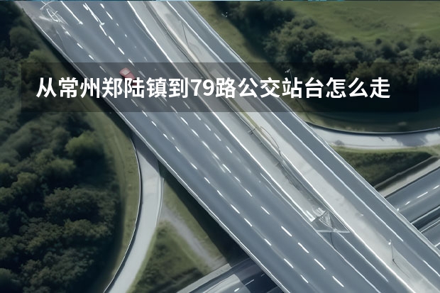 从常州郑陆镇到79路公交站台怎么走,我要到礼河街