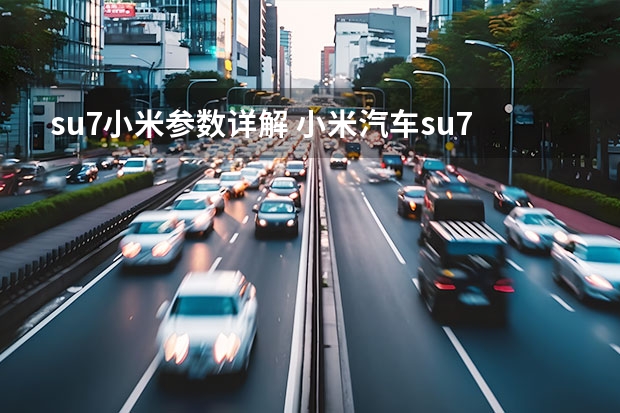 su7小米参数详解 小米汽车su7的用户评价