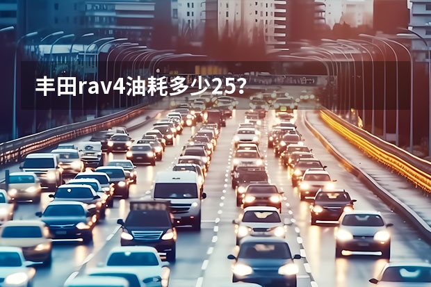 丰田rav4油耗多少2.5?