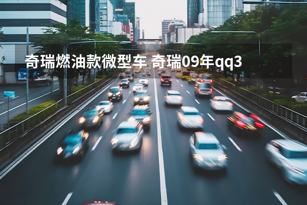 奇瑞燃油款微型车 奇瑞09年qq308参数