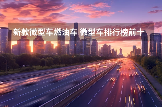 新款微型车燃油车 微型车排行榜前十名？