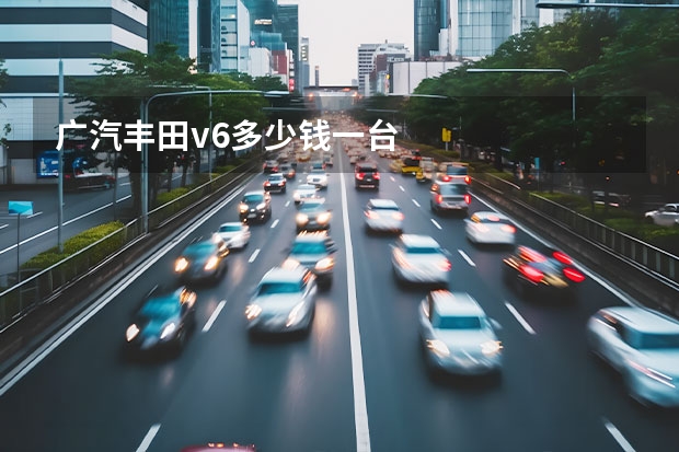 广汽丰田v6多少钱一台
