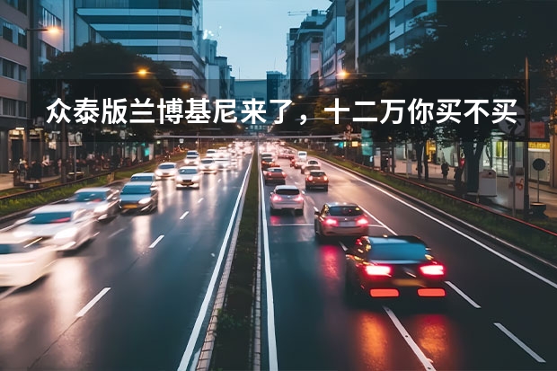 众泰版兰博基尼来了,十二万你买不买? 12万兰博基尼值得买吗?