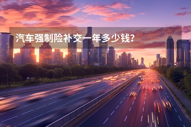 汽车强制险补交一年多少钱？