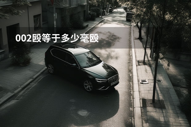 002殴等于多少毫殴