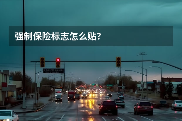 强制保险标志怎么贴？