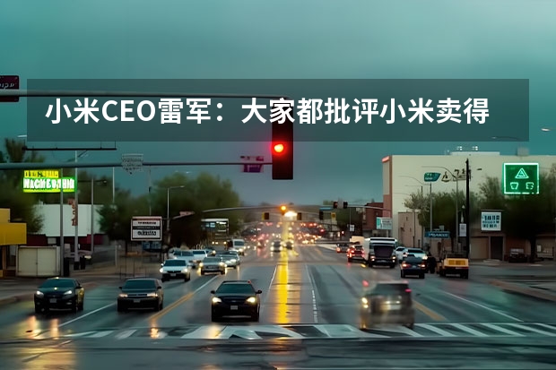 小米CEO雷军：大家都批评小米卖得太便宜 小米汽车需要的是务实的定价，而不是F码