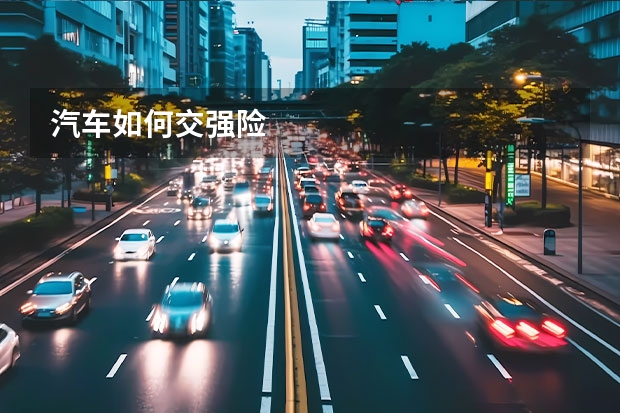 汽车如何交强险