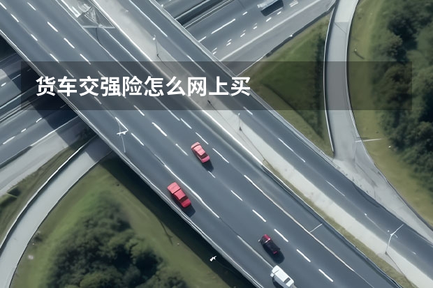 货车交强险怎么网上买