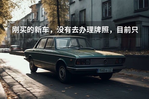 刚买的新车，没有去办理牌照，目前只有临时牌照和交强险的标志，这样上路会被罚款吗？