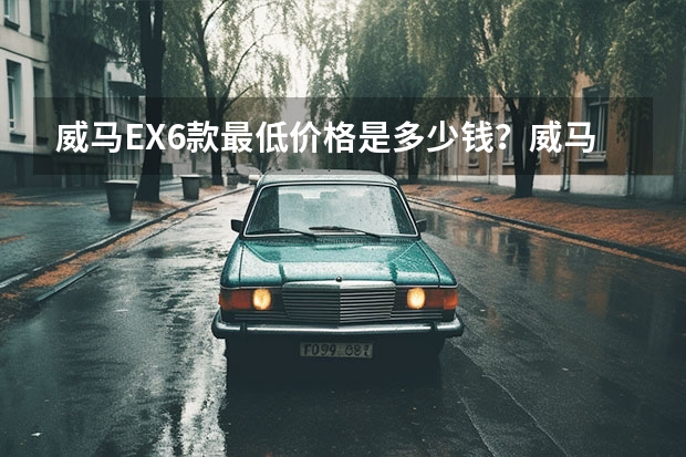 威马EX6款最低价格是多少钱？威马EX6购车价