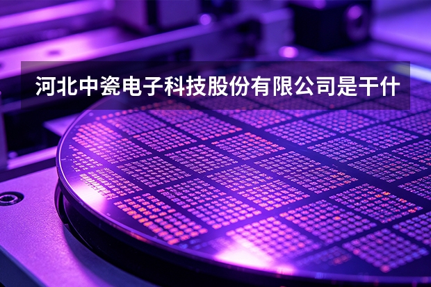 河北中瓷电子科技股份有限公司是干什么的？主营业务与产品体系